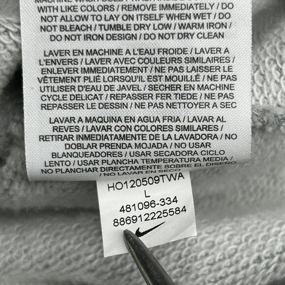 Nike Hoodie Womens Large Full Zip Athletic Dept Swoosh Sweatshirt Jacket Sports - Picture 11 of 16